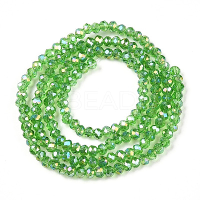 Electroplate Glass Beads Strands EGLA-A044-T1mm-B11-1
