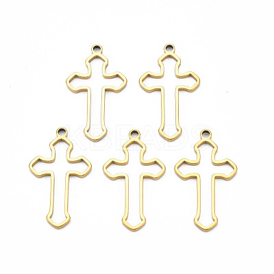 Ion Plating(IP) 201 Stainless Steel Pendants STAS-T063-165G-1