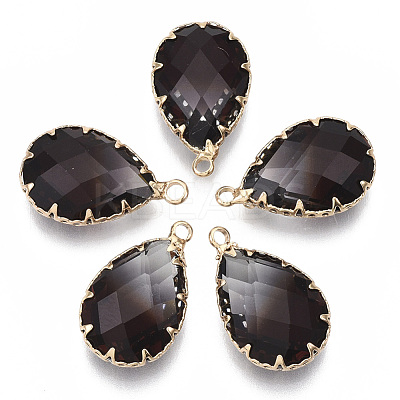 K9 Glass Imitation Tourmaline Pendants GLAA-Q069-02H-1