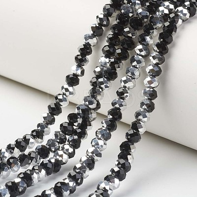 Electroplate Transparent Glass Beads Strands LS-EGLA-A034-T8mm-M01-1
