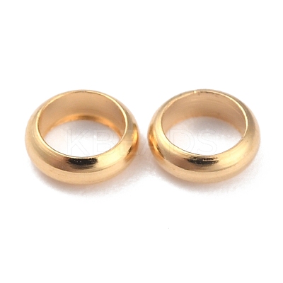 Rack Plating Brass Spacer Beads KK-O139-16C-G-1