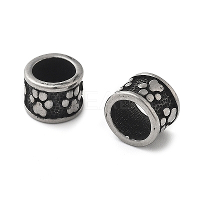 304 Stainless Steel European Beads STAS-V008-40AS-1