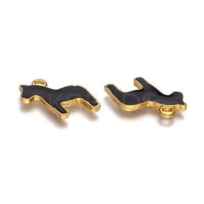 Alloy Enamel Animal Horse Pendants ENAM-M004-G-1