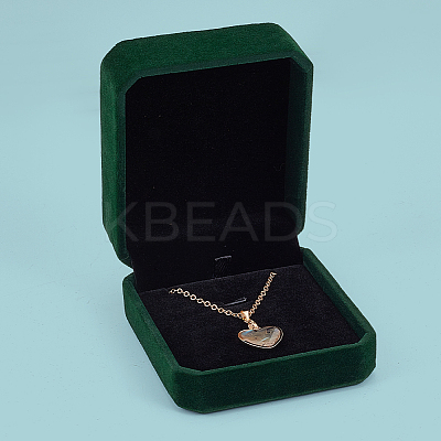 Velvet Jewelry Storage Boxes for Pendant OBOX-WH20001-02B-04-1