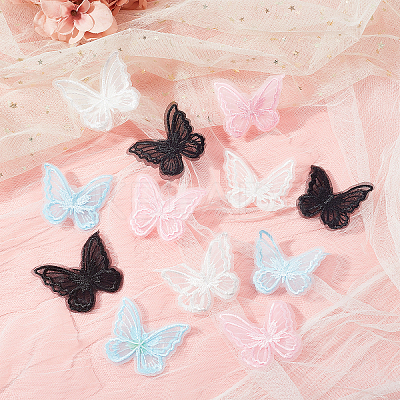30pcs Handmade Organza Woven Costume Accessories DIY-GF0005-35B-1