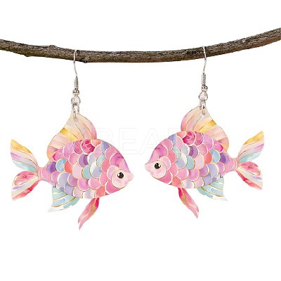 Acrylic Dangle Earrings WG47D4F-01-1