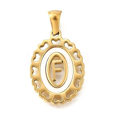 Golden 304 Stainless Steel Pendants STAS-K300-02G-F-1