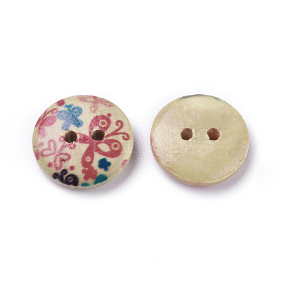 Lovely 2-hole Basic Sewing Button NNA0YW1-1