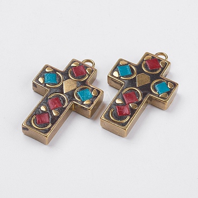 Handmade Polymer Clay Pendants IPDL-E008-38A-1