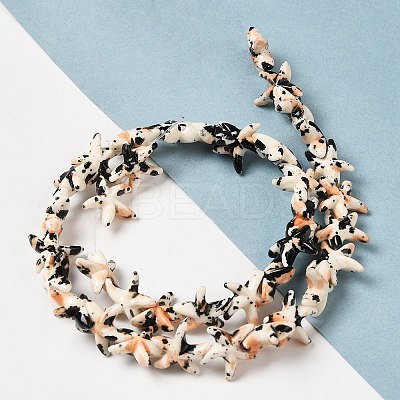 Synthetic Turquoise Dyed Beads Strands G-P507-04D-1