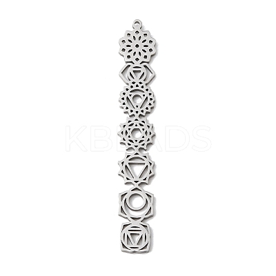 304 Stainless Steel Big Pendants STAS-H247-15P-1