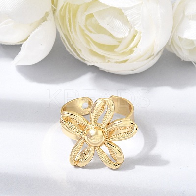 Brass Cuff Open Rings KK-CBA5B62-07G-1
