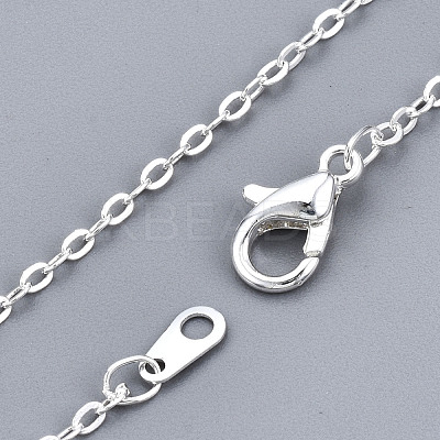 Brass Cable Chain Necklace SW028-S-A-1