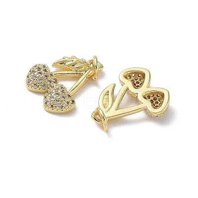 Brass Micro Pave Cubic Zirconia Pendants KK-H522-02C-G-1