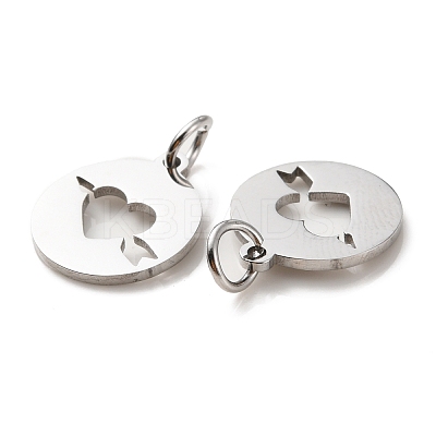 Non-Tarnish 304 Stainless Steel Charms STAS-D050-07P-01-1