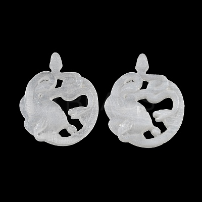 Natural Selenite Carved Medusa Figurines G-G130-04-1