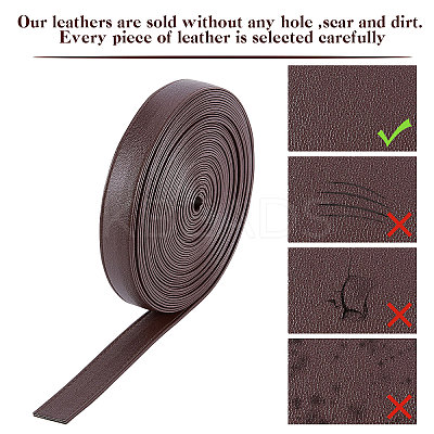 Flat PU Imitation Leather Cord LC-WH0006-05C-01-1