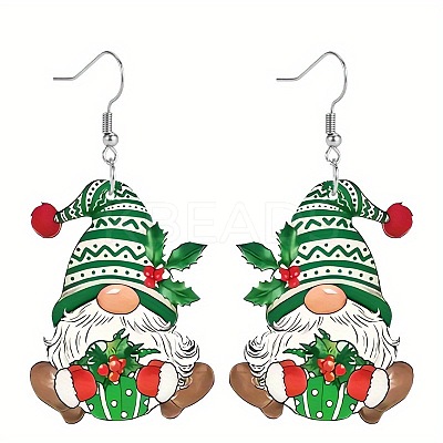 Christmas Acrylic Dangle Earrings FS-WG0219A-02-1