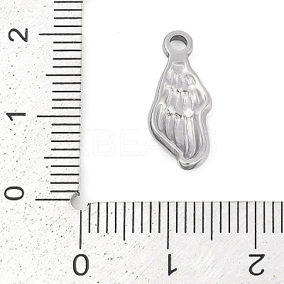 304 Stainless Steel Pendants STAS-L022-255P-1