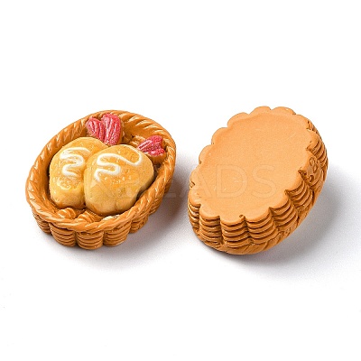 Fried Chip Doughnut Theme Opaque Resin Imitation Food Decoden Cabochons RESI-S392-02E-1