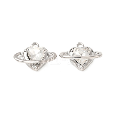 Rack Plating Alloy Glass Charms FIND-G044-36P-1
