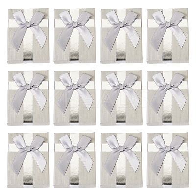 Rectangle Paper Jewelry Gift Boxes with Bowknot CON-TAC0010-89B-1