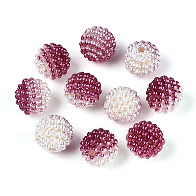 Imitation Pearl Acrylic Beads OACR-T004-15mm-09-1