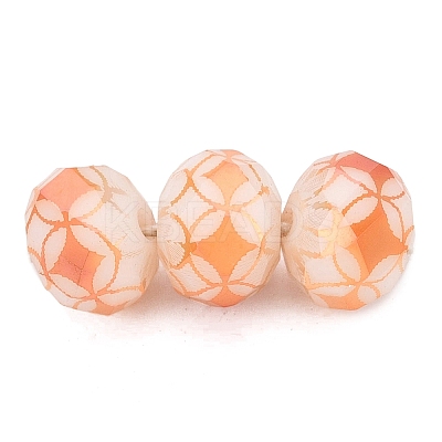 Electroplate Glass Beads EGLA-N026-01A-M01-1