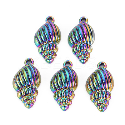 Rainbow Color Alloy Pendants PALLOY-S180-256-NR-1