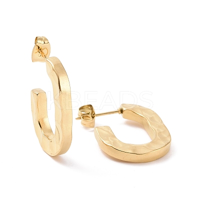Ion Plating(IP) 304 Stainless Steel Stud Earring for Women EJEW-F287-04G-1