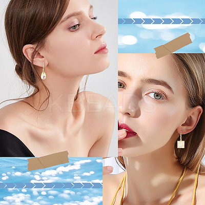 20Pcs Rack Plating Brass Earring Hooks KK-SC0004-61-RS-1