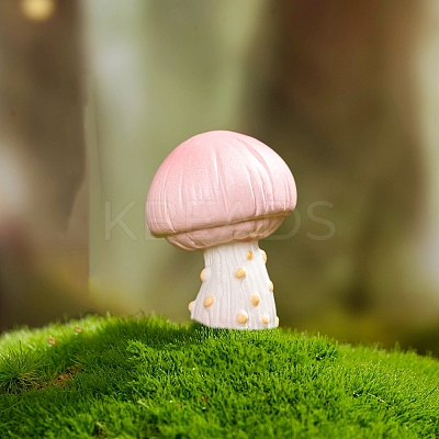 Resin Mushroom Miniature Ornaments PW-WG67BFB-01-1