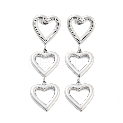 Non-Tarnish 304 Stainless Steel Stud Earrings EJEW-S226-10P-02-1