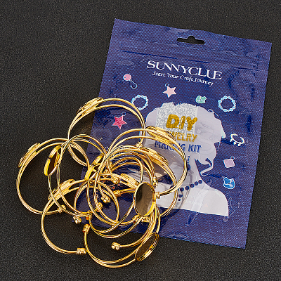 10Pcs Brass Cuff Bangle Making KK-SC0002-91A-1