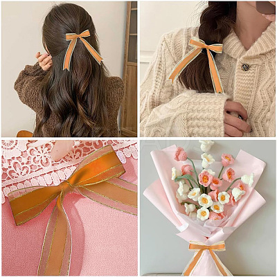 1Roll Solid Color Organza Ribbons ORIB-CY0001-02G-1