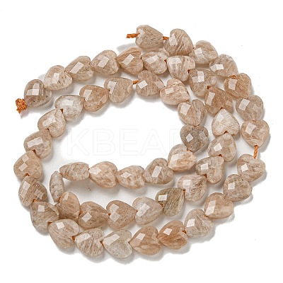 Natural Peach Moonstone Beads Strands G-P544-E05-01-1