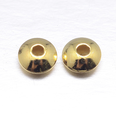Real 18K Gold Plated Brass Spacer Beads KK-E702-17G-NF-1