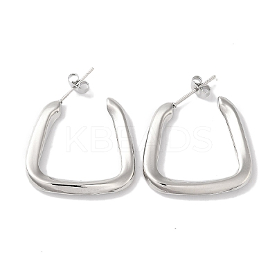 Non-Tarnish Triangle 304 Stainless Steel Stud Earrings for Women EJEW-I303-04P-1