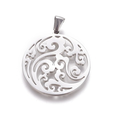 Non-Tarnish 304 Stainless Steel Pendants LS-STAS-F219-02P-1