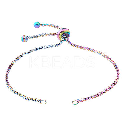 Stainless Steel Slider Bracelet/Bolo Bracelet Making MAK-CJ0002-02-1