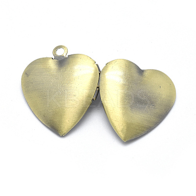 Brass Locket Pendants KK-F717-43AB-NR-1