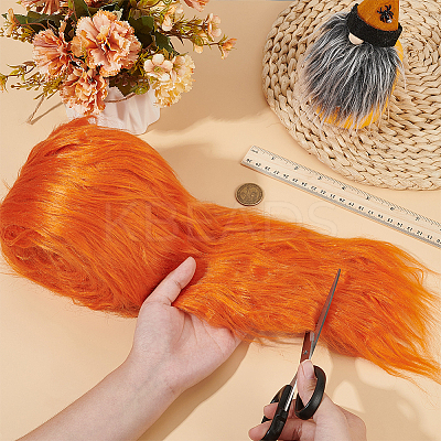 Polyester Top for Diy Hand-Decorated Artificial Wool Strip Accessories FIND-WH0170-32D-1