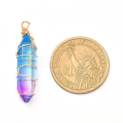 Glass Pendants PALLOY-JF00954-1