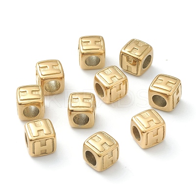 304 Stainless Steel European Beads STAS-H145-01H-G-1