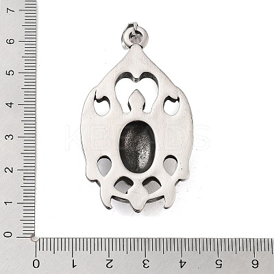 Retro 304 Stainless Steel Big Pendants STAS-I205-38AS-05-1
