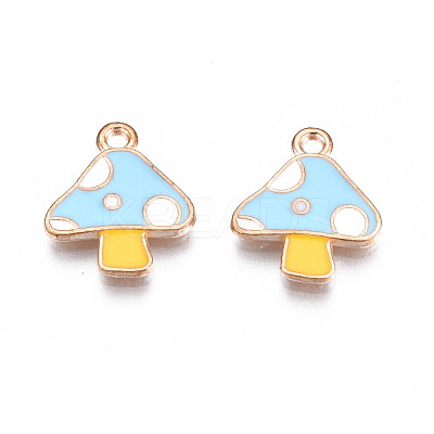 Autumn Theme Alloy Enamel Charms X-ENAM-S115-143D-1