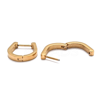 304 Stainless Steel Huggie Hoop Earrings STAS-H156-14B-G-1