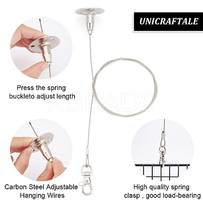 Stainless Steel & Carbon Steel Adjustable Hanging Wires FIND-WH0032-89P-1