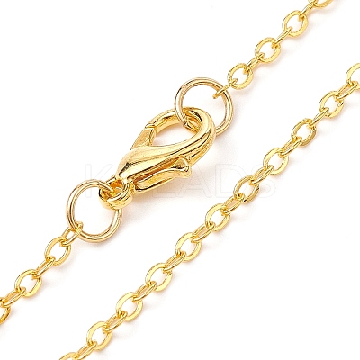 Brass Cable Chain Necklaces NJEW-JN04511-07-1