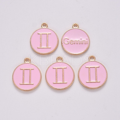 Alloy Enamel Pendants X-ENAM-S124-01B-09I-1